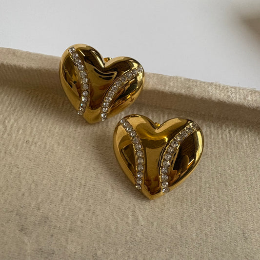 Charlotte Heart earrings