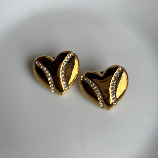 Charlotte Heart earrings